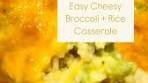 Allie Griffin | Cheesy Broccoli + Rice Casserole is not only ...