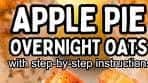 Apple Pie Overnight Oats With Cinnamon And Honey