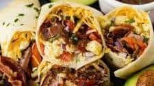 Apple Sausage Breakfast Burritos