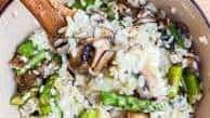 Asparagus and Mushroom Risotto