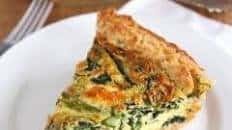 Asparagus, Spinach, & Feta Quiche