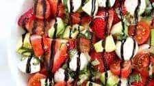 Avocado Strawberry Caprese Salad