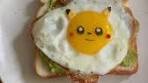 Avocado toast with a sunny side up egg, but pikachu style ...