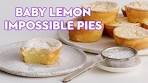 Baby lemon impossible pies I taste.com.au