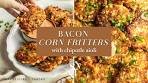 Bacon & Corn Fritters with Chipotle Aioli