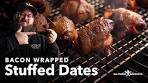 Bacon Wrapped Stuffed Dates