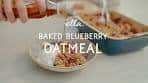 Baked Banana & Blueberry Oatmeal | Deliciously Ella | Vegan