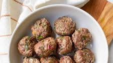Baked Bison Meatballs