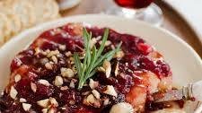 Baked Brie with Cranberry Sauce