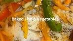 Baked Cod & Vegetables in Foil #tinfoil #fishrecipe ...