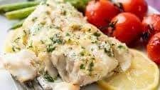 Baked Garlic Butter Cod