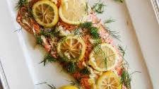 Baked Salmon In Foil With Lemon And Dill