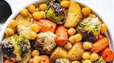 Balsamic-Maple Roasted Veggies & Chickpeas