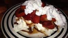 Balsamic Strawberries With Whipped Mascarpone Cheese