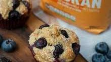 Banana, Blueberry & Oat Bran Muffins