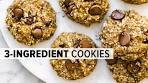 BANANA OATMEAL COOKIES | just 3 ingredients!