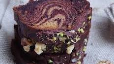 Banana Zebra Cake [Vegan]