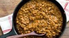 Barbecue baked black-eyed peas