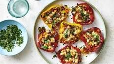 Bean and Cheese–Stuffed Peppers