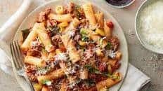 Beef Bolognese with Zucchini & Rigatoni