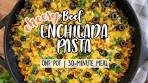 Beef Enchilada Pasta {Easy, One Pot, 30 Minute Meal}