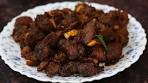 Beef fry | Kerala style beef fry with Coconut Slices