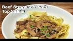 Beef Stroganoff with Top Sirloin