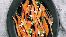 Beer-Braised Carrots with Coriander and Feta