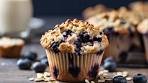 Berry Bliss Breakfast: Blueberry and Oatmeal Muffin Delights