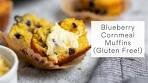 BEST Blueberry Cornmeal Muffins (Gluten Free!)