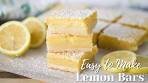 Best Lemon Bars Recipe 🍋 Easy Lemon Dessert!!