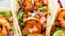 Best Spicy Shrimp Tacos with Cilantro Lime Slaw