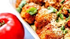 Bison Meatballs with Marinara
