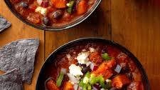 Black Bean, Chorizo & Sweet Potato Chili
