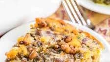 Black Eyed Pea Cornbread Casserole