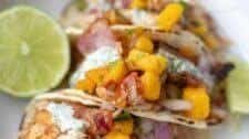 Blackened Mahi-Mahi Tacos with Mango Salsa