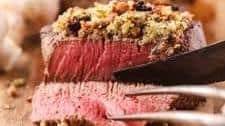 Blue Cheese Crusted Filet Mignon Steak Recipe