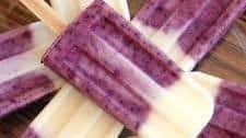 Blueberry Greek Yogurt Popsicles