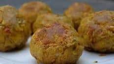 Bolon de verde or fried green plantain dumplings