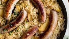 Bratwurst and Sauerkraut