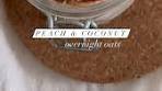 BRENDA ONG ✨ | Peach & coconut overnight oats 🍑🥥✨ This ...