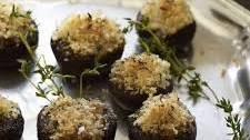 Brie Stuffed Mushrooms