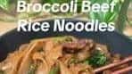 Broccoli Beef Rice Noodles Recipe