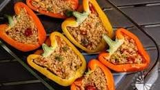 Brown Rice Stuffed Bell Peppers