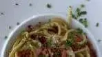 Bucatini, crispy bacon, shallot, wine, Parmigiano, pasta… how ...