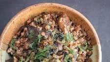 Buckwheat Kasha with Wild Mushrooms and Onions