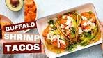 Buffalo Shrimp Tacos made in under 30 Minutes