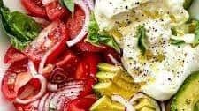 Burrata and Tomato Salad with Avocado