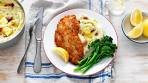 Buttery mashed potatoes with bacon and chives