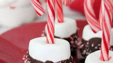 Candy Cane Marshmallows for Your Hot Cocoa